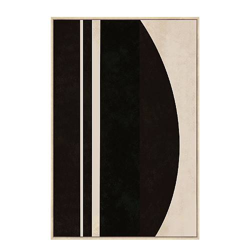 SOLAIRE B ΠΙΝΑΚΑΣ ΔΙΑΚΟΣΜΗΤΙΚΟΣ ΜΕ ΚΟΡΝΙΖΑ 80x120x4cm ΚΑΜΒΑΣ ΚΑΦΕ ΣΚΟΥΡΟ ΜΠΕΖ ΞΥΛΟ ΦΥΣΙΚΟ