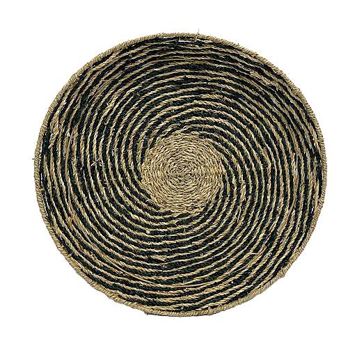 IRIS ΔΙΑΚΟΣΜΗΤΙΚΟ ΤΟΙΧΟΥ 51x51x6cm SEAGRASS ΦΥΣΙΚΟ ΜΑΥΡΟ