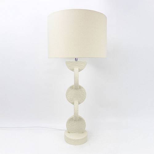 PRISMA ΦΩΤΙΣΤΙΚΟ ΕΠΙΤΡΑΠΕΖΙΟ 38x38x84cm RESIN ΜΠΕΖ ΛΙΝΟ ΜΠΕΖ