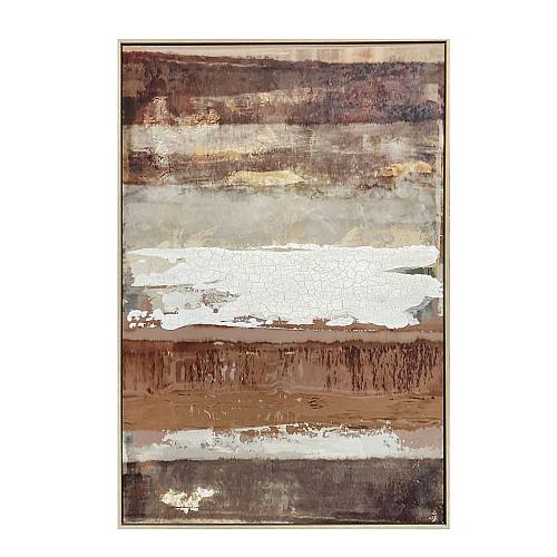 MIRRHA ΠΙΝΑΚΑΣ ΔΙΑΚΟΣΜΗΤΙΚΟΣ ΜΕ ΚΟΡΝΙΖΑ 82.6x4.3x122.6cm ΚΑΜΒΑΣ ΚΑΦΕ PS