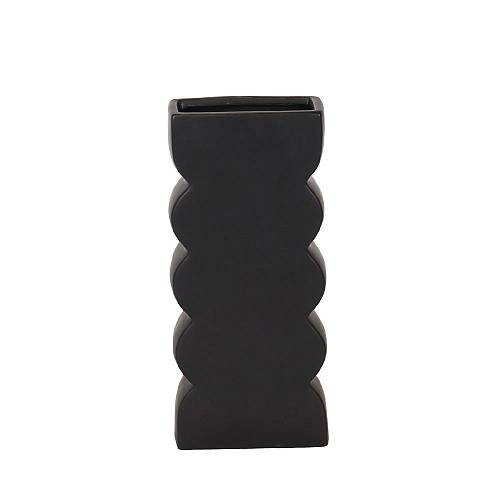 VEI ΒΑΖΟ 14.5x7x30.5cm ΚΕΡΑΜΙΚΟ ΜΑΥΡΟ