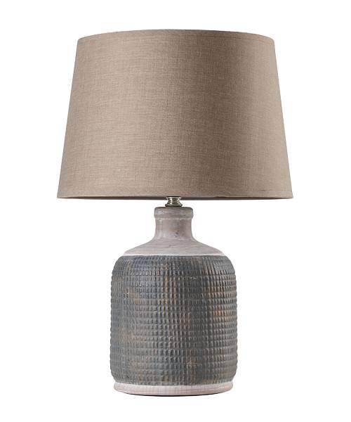 TLC 6357 ΕΠΙΤΡΑΠΕΖΙΑ ΛΑΜΠΑ ΚΕΡΑΜΙΚΗ ΒΑΣΗ ΑΝΑΓΛΥΦΗ  ΑΜΠΑΖΟΥΡ ΓΚΡΙ 1XE27