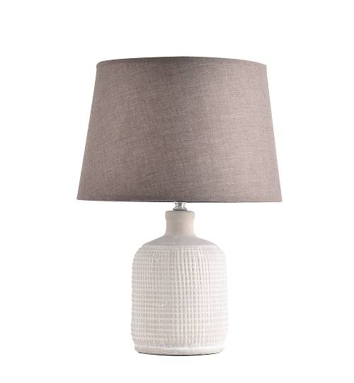 TLC 6354 ΕΠΙΤΡΑΠΕΖΙΑ ΛΑΜΠΑ ΚΕΡΑΜΙΚΗ ΒΑΣΗ ΑΝΑΓΛΥΦΗ ΜΕ ΑΜΠΑΖΟΥΡ ΓΚΡΙ 1ΧΕ27