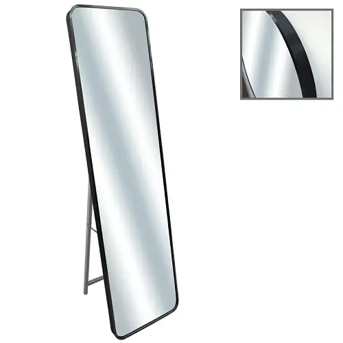 ΚΑΘΡΕΦΤΗΣ ΟΡΘΟΓΩΝΙΟΣ ΕΠΙΔΑΠΕΔΙΟΣ ΜΑΥΡΟ ΠΛΑΙΣΙΟ ΑΛΟΥΜΙΝΙΟΥ - 40x150x4cm 1/3ΚΙΒ