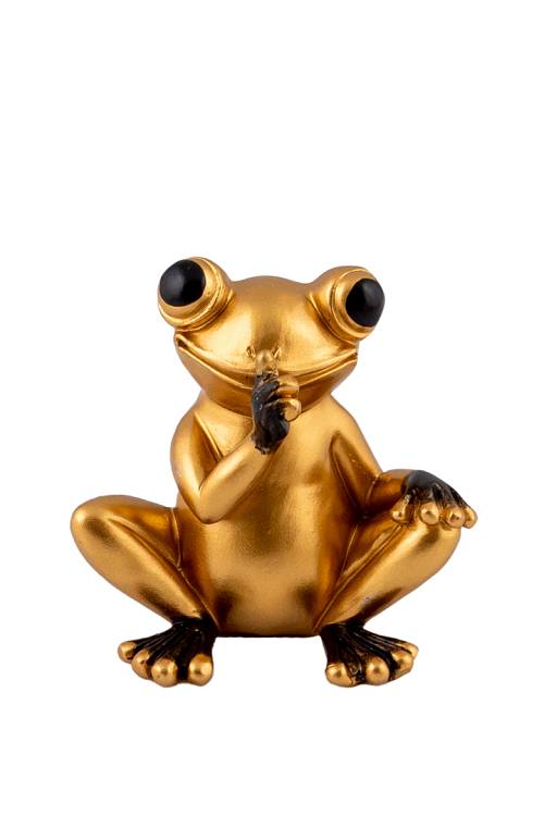 ΒΑΤΡΑΧΑΚΙΑ ΣΕΤ 3 ΤΕΜ. ΠΟΛΥΕΣΤΕΡΙΚΑ ΧΡΥΣΑ ΜΕ ΜΑΥΡΑ ΤΕΛΕΙΩΜΑΤΑ 7,5ΕΚ ΥΨΟΣ ΤΟ ΚΑΘΕ ΕΝΑ