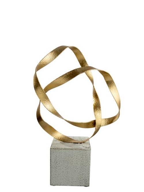 ΜΕΤΑΛΛΙΚΟ ΔΙΑΚΟΣΜΗΤΙΚΟ ΧΡΥΣΟ ΣΕ ΛΕΥΚΗ ΒΑΣΗ 25Χ10Χ26,5ΕΚ