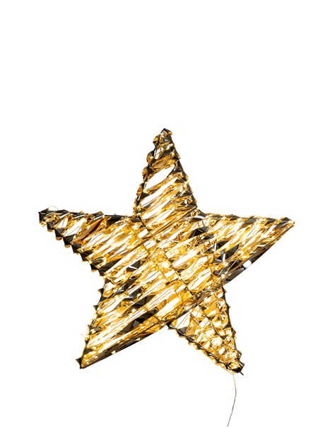 ΧΡΙΣΤΟΥΓΕΝΝΙΑΤΙΚΟ ΑΣΤΕΡΙ ΜΕ ΧΡΥΣΟ ΦΙΛΜ 45Χ10ΕΚ ΚΑΙ 600 ΦΩΤΑ ΛΕΝΤ ΜΕ IP444,6V6WATT ΚΑΙ 4 ΜΕΤΡΑ ΚΑΛΩΔΙ