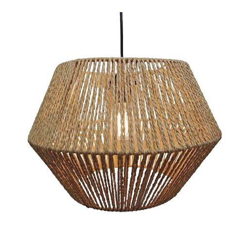 ΦΩΤΙΣΤΙΚΟ ΟΡΟΦΗΣ ΚΡΕΜΑΣΤΟ ΚΑΦΕ ΜΕ ΣΧΟΙΝΊA - Φ39x26cm 6/14ΚΙΒ