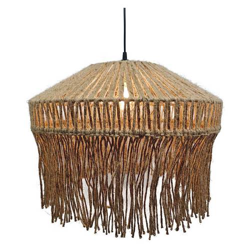 ΦΩΤΙΣΤΙΚΟ ΟΡΟΦΗΣ ΚΡΕΜΑΣΤΟ ΚΑΦΕ ΜΕ ΣΧΟΙΝΙ ΚΑΙ ΚΡΟΣΙΑ - Φ50.5x37cm 4/20ΚΙΒ