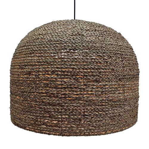 ΦΩΤΙΣΤΙΚΟ ΟΡΟΦΗΣ ΚΡΕΜΑΣΤΟ ΚΑΦΕ ΜΠΟΧΟ ΜΕ ΠΛΕΞΗ ΚΑΛΑΘΙΟΥ - Φ60.5x41.5cm 2/40ΚΙΒ