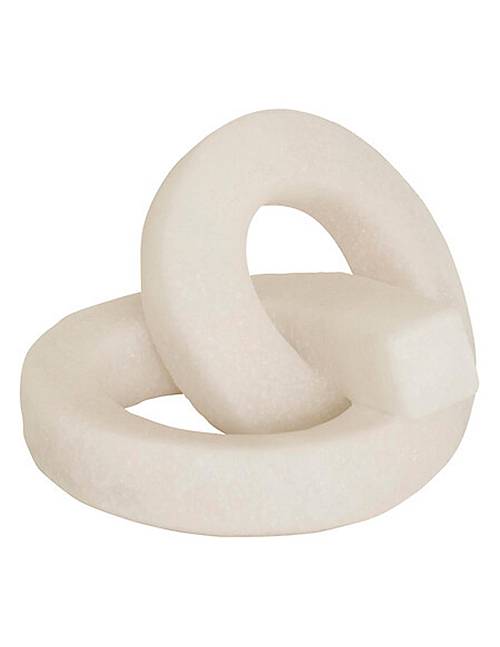 Κόμπος διακοσμητικός λευκός 20,5x17x11 cm