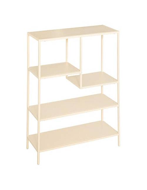 Ραφιέρα μεταλλική μπεζ  5ράφια  75 x 30 x 100,5 cm