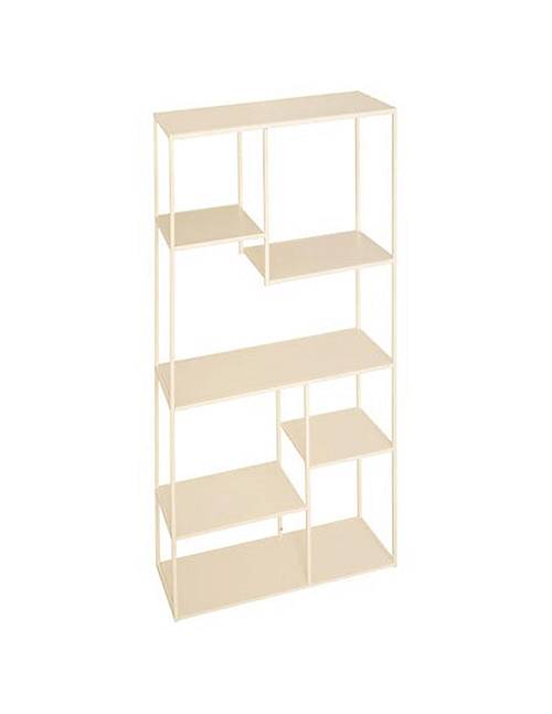 Ραφιέρα μεταλλική μπεζ 5ράφια  90 x 35 x 180 cm