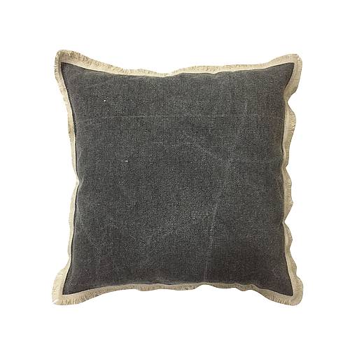 GROUND 1 ΔΙΑΚΟΣΜΗΤΙΚΟ ΜΑΞΙΛΑΡΙ 45x45cm ΥΦΑΣΜΑ ΓΚΡΙ