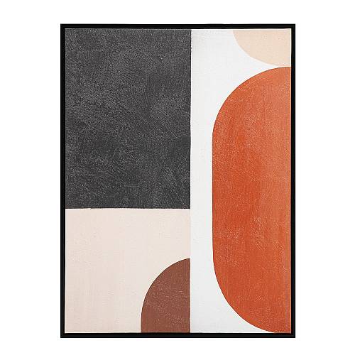 VARME A ΠΙΝΑΚΑΣ ΔΙΑΚΟΣΜΗΤΙΚΟΣ ΜΕ ΚΟΡΝΙΖΑ 60x80x4cm ΚΑΜΒΑΣ ΠΟΛΥΧΡΩΜΟ ΞΥΛΟ ΜΑΥΡΟ