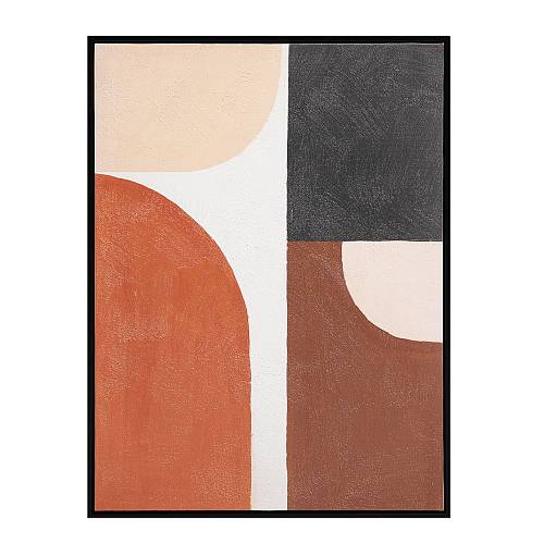 VARME B ΠΙΝΑΚΑΣ ΔΙΑΚΟΣΜΗΤΙΚΟΣ ΜΕ ΚΟΡΝΙΖΑ 60x80x4cm ΚΑΜΒΑΣ ΠΟΛΥΧΡΩΜΟ ΞΥΛΟ ΜΑΥΡΟ