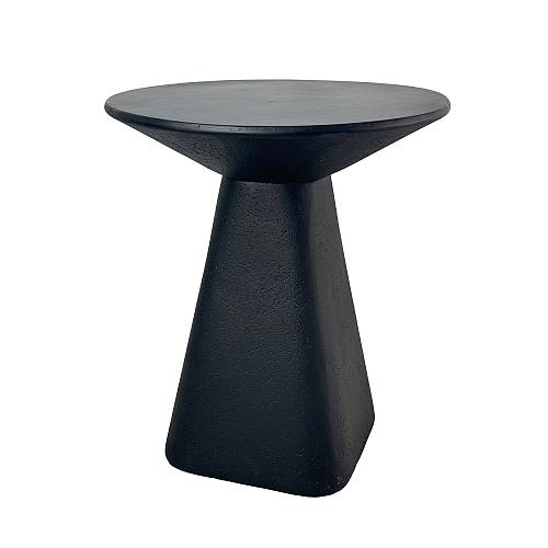 TRITON SIDE TABLE ΜΑΥΡΟ 46x46x52cm