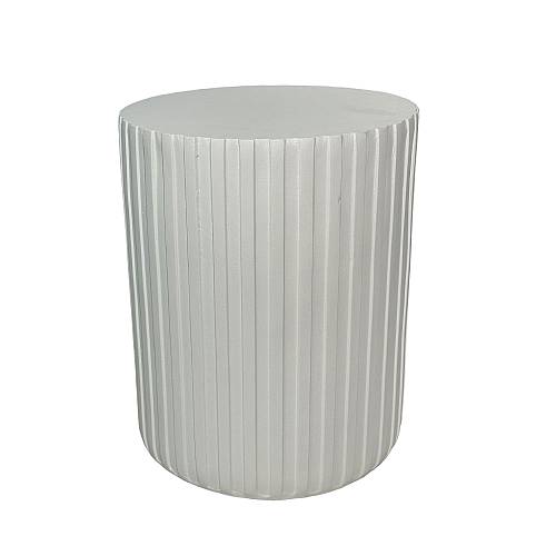 RAIL WHITE SIDE TABLE ΛΕΥΚΟ 40x40x47cm