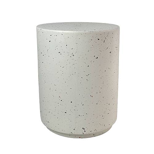 WHEEL ROUND SIDE TABLE TERRAZZO 36.5x36.5x46cm