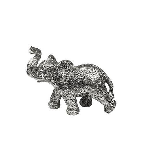 ΔΙΑΚΟΣΜΗΤΙΚΟ ΠΟΛΥΕΣΤΕΡΙΚΟ ΑΣΗΜΙ ΕΛΕΦΑΝΤΑΚΙ - ΑΝΑΓΛΥΦΟ ΜΟΤΙΒΟ - 15.5x8x16cm 24/KIB