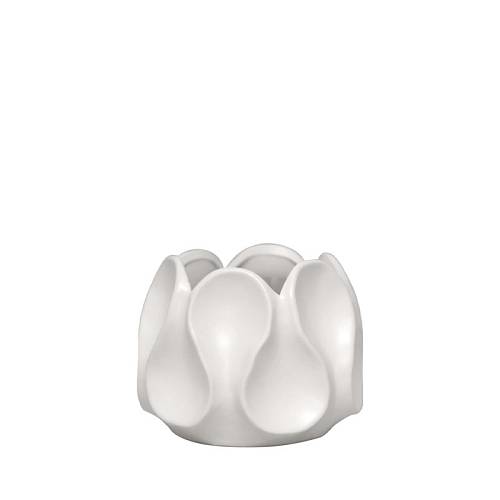 ΒΑΖΟ ΛΕΥΚΟ ΚΕΡΑΜΙΚΟ ΜΕ ΠΤΥΧΩΣΕΙΣ - 16x12.5cm 1/18ΚΙΒ