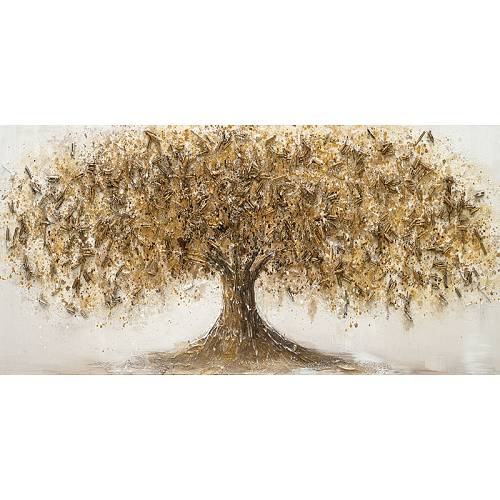 ΠΙΝΑΚΑΣ ΚΑΜΒΑΣ ΜΕ 1 ΧΡΥΣΟ ΔΕΝΤΡΟ - 60X120cm 6/KIB