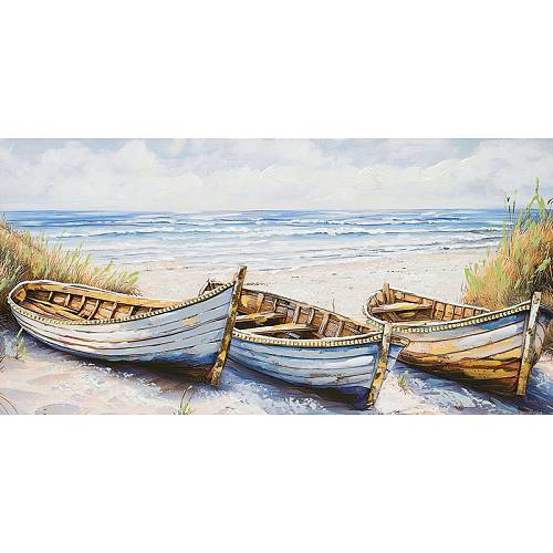 ΠΙΝΑΚΑΣ ΚΑΜΒΑΣ ΜΕ 3 ΚΑΡΑΒΑΚΙΑ ΣΤΗΝ ΣΤΕΡΙΑ - 60x120cm 8/KIB