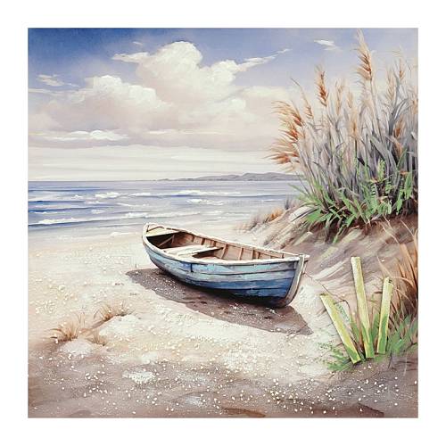 ΠΙΝΑΚΑΣ ΚΑΜΒΑΣ ΜΕ ΚΑΡΑΒΙ ΣΤΗΝ ΣΤΕΡΙΑ - 80x80cm 8/KIB