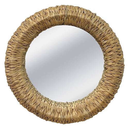 ΨΑΘΙΝΟΣ ΔΙΑΚΟΣΜΗΤΙΚΟΣ ΚΑΘΡΕΦΤΗΣ TOIXOY ΣΤΡΟΓΓΥΛΟΣ - Φ70/50x8cm 3/ΚΙΒ