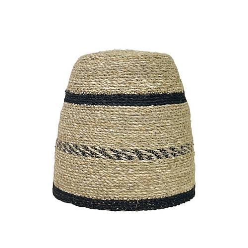 ΨΑΘΙΝΟ ΚΑΠΕΛΟ ΦΩΤΙΣΤΙΚΟΥ ΜΠΕΖ/ΜΑΥΡΟ ΓΡΑΜΜΕΣ ΜΠΟΧΟ - Φ18/30x30cm 12/ΚΙΒ