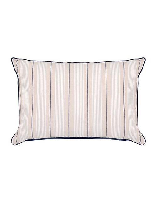 Μαξιλάρι ριγέ εκρου/μπλε 38x58cm