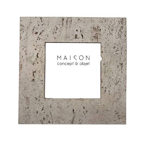 TERREST 1 ΚΟΡΝΙΖΑ 17.5x1.8x17.5cm POLYRESIN STONE ΓΥΑΛΙ