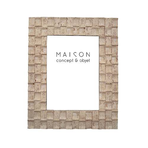 TRAVERT 2 ΚΟΡΝΙΖΑ 19.5x1.8x24.5cm POLYRESIN STONE ΓΥΑΛΙ