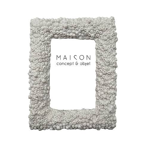 REEF B ΚΟΡΝΙΖΑ 18x3x22.5cm POLYRESIN ΑΣΠΡΟ ΓΥΑΛΙ