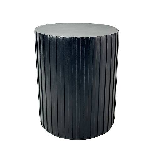 RAIL BLACK SIDE TABLE ΜΑΥΡΟ 40x40x47cm