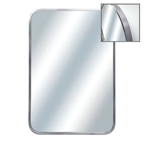 ΚΑΘΡΕΦΤΗΣ ΟΡΘΟΓΩΝΙΟΣ ΕΠΙΤΟΙΧΙΟΣ ΑΣΗΜΙ  ΠΛΑΙΣΙΟ ΑΛΟΥΜΙΝΙΟΥ - 60x80x4cm 1/6ΚΙΒ