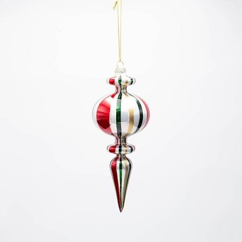 ΓΥΑΛΙΝΟ ΣΤΟΛΙΔΙ, ΚΟΚΚΙΝΟ, ΠΡΑΣΙΝΟ, ΧΡΥΣΟ, 20cm