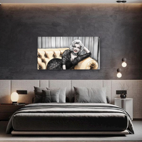 M444 - Πίνακας Marilyn με μαύρο φόρεμα