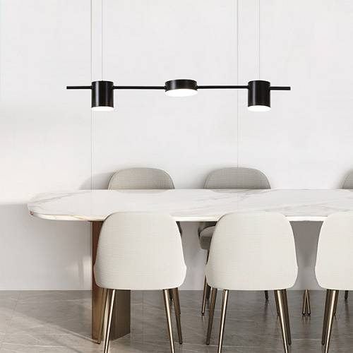 ΦΩΤΙΣΤΙΚΟ ΚΡΕΜΑΣΤΟ 3ΦΩΤΟ LED 24W  ΜΑΥΡΟ