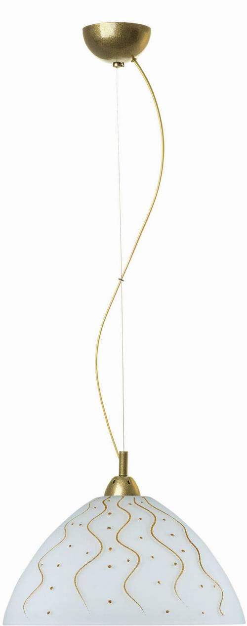 Φωτιστικό μονόφωτο γυαλί χρυσό Ε27 Φ36