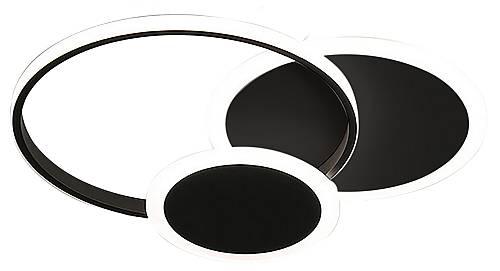 Φωτιστικό οροφής led μαύρο 3CCT Dimmable by remote control 42w 3800Lm