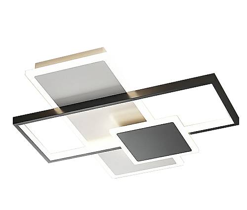 Φωτιστικό οροφής led μαύρο 3CCT Dimmable by remote control 48w 4400Lm
