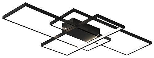 Φωτιστικό οροφής led μαύρο 3CCT Dimmable by remote control 58w 5300Lm