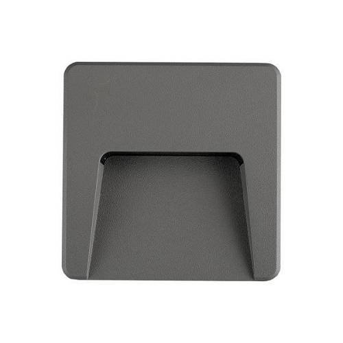 ΦΩΤΙΣΤΙΚΟ ΤΟΙΧΟΥ SLIM LED 3W IP65 230V 3CCT 120X120mm ΓΡΑΦΙΤΗΣ PRO