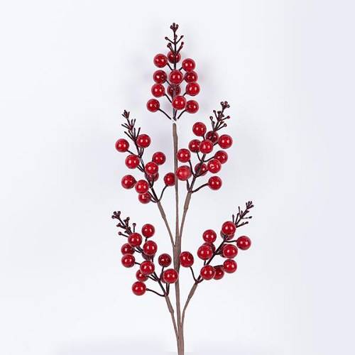 ΚΛΑΔΙ ΜΕ ΚΟΚΚΙΝΑ BERRIES, 68cm