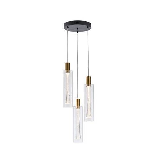 ΦΩΤΙΣΤΙΚΟ ΚΡΕΜΑΣΤΟ ΓΥΑΛΙ 3ΦΩΤΟ 21W 2500Lm 3000K Φ250x1630mm ARTE ILLUMINA VIAL