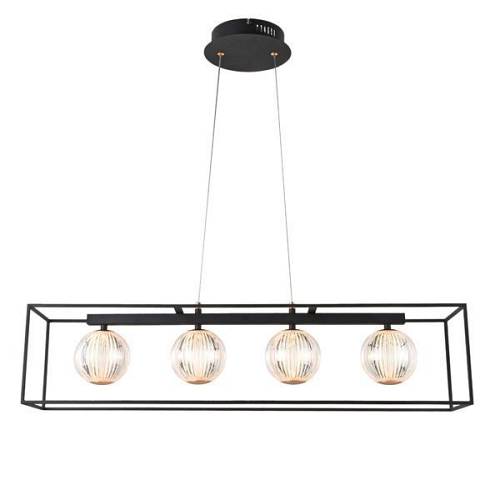 ΦΩΤΙΣΤΙΚΟ ΚΡΕΜΑΣΤΟ ΜΕΤΑΛΛΟ LED 14W 650Lm 3000K 80X1200mm ΜΑΥΡΟ ARTE ILLUMINA BOX