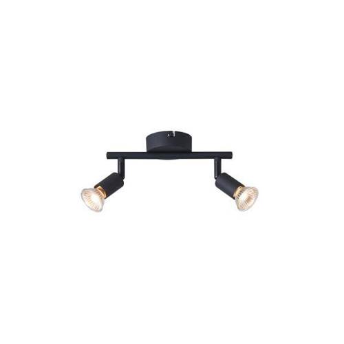 ΣΠΟΤ ΚΙΝΗΤΟ ΜΕΤΑΛΛΟ 2ΦΩΤΟ 2XGU10 Max 7W 220X80X125mm ΜΑΥΡΟ ARTE ILLUMINA VORRAS