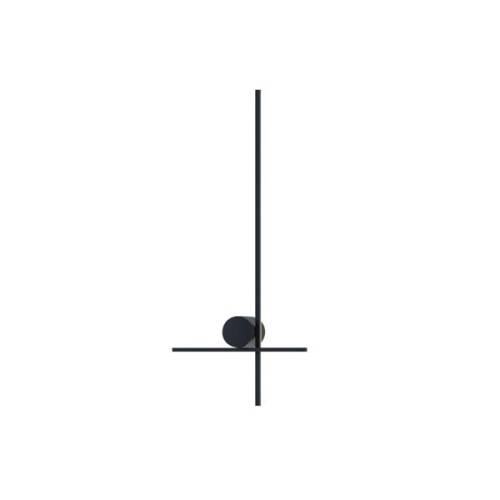 ΑΠΛΙΚΑ TOIXOY ΜΕΤΑΛΛΟ-ΑΚΡΥΛΙΚΟ LED 12W 840Lm 3000K 600X260X60mm ΑΡΙΣΤΕΡΗ ΜΑΥΡΟ ARTE ILLUMINA CLIO