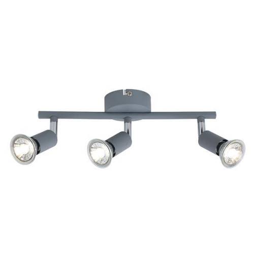 ΣΠΟΤ ΚΙΝΗΤΟ ΜΕΤΑΛΛΟ 3ΦΩΤΟ 3XGU10 Max 7W 300X80X125mm ΓΚΡΙ ARTE ILLUMINA VORRAS